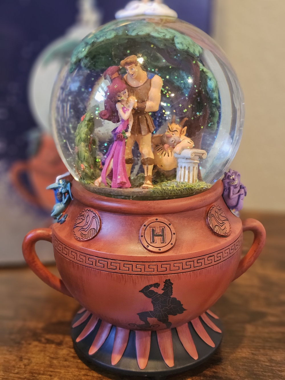 BNIB Rare Vintage Hercules Themed Snow Globe
